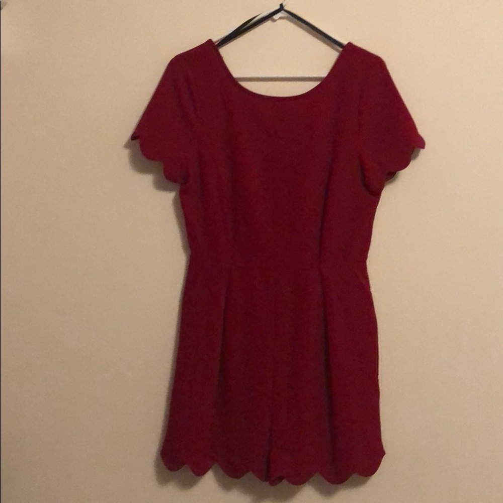 Scalloped romper